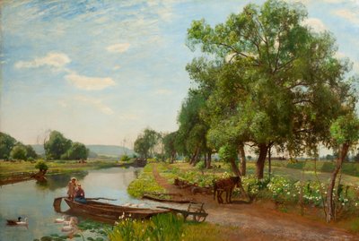 Fiume e ferrovia, 1896 da David Murray
